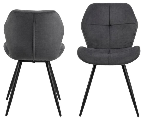 Scaun dining Petri, Gri, 82.5x48x55 cm