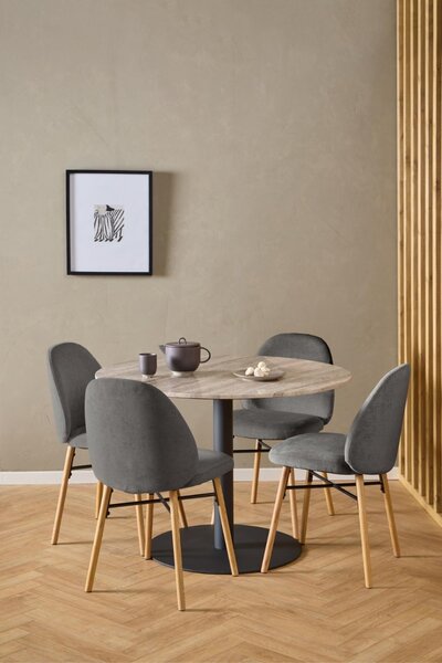 Scaun dining Sophia, Gri, 82.5x54x46 cm