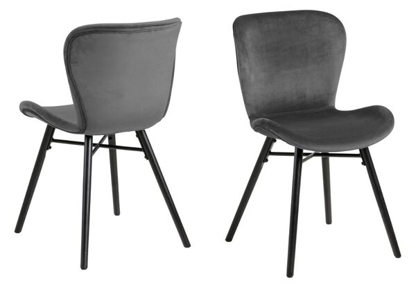 Scaun dining Batilda -A1 V1, Gri, 82.5x47x53 cm
