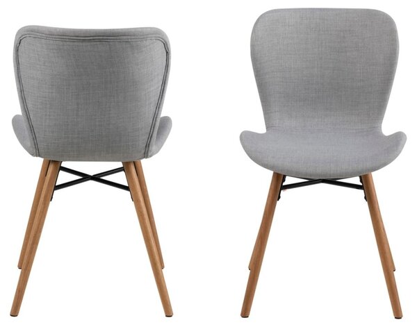 Scaun dining Batilda -A1, Gri, 82.5x47x53 cm