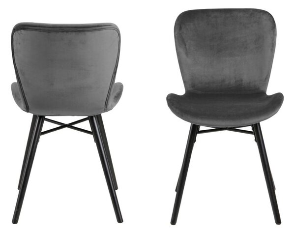 Scaun dining Batilda -A1 V1, Gri, 82.5x47x53 cm