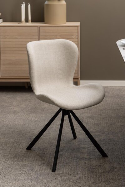 Scaun dining Batilda -A1 V1, Bej, 81x46.5x53 cm