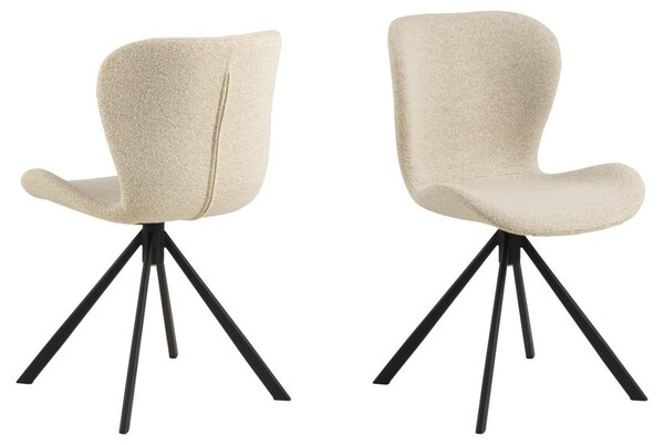 Scaun dining Batilda -A1, Bej, 81x46.5x53 cm