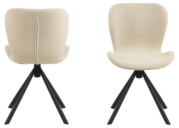 Scaun dining Batilda -A1, Bej, 81x46.5x53 cm