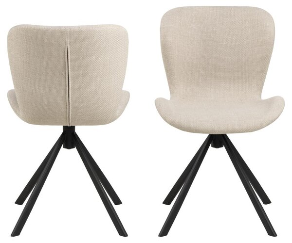 Scaun dining Batilda -A1 V1, Bej, 81x46.5x53 cm