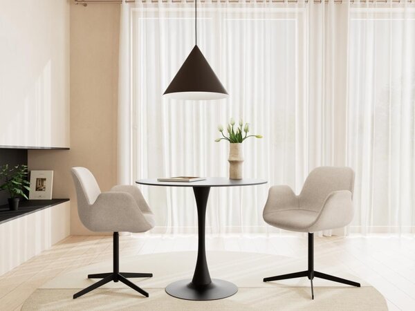 Scaun dining Beth, Maro, 81x57.5x55 cm