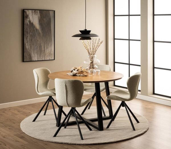 Scaun dining Batilda -A1, Bej, 81x46.5x53 cm