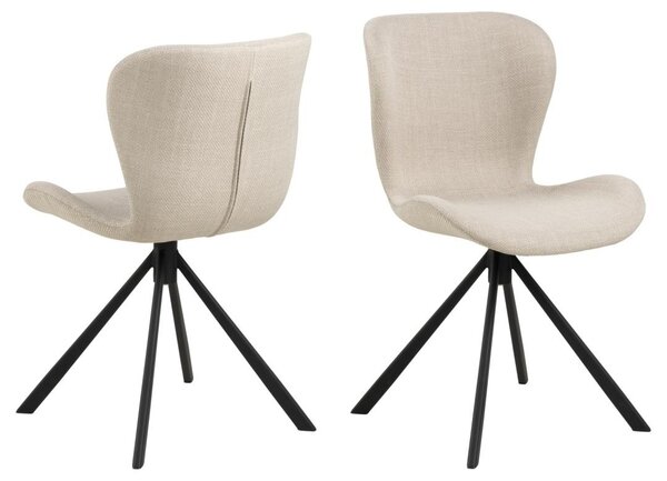 Scaun dining Batilda -A1 V1, Bej, 81x46.5x53 cm