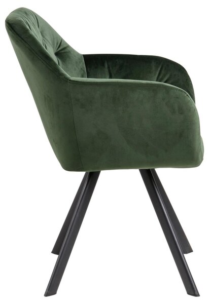 Scaun dining Lola, Verde, 81.5x57.5x61.5 cm