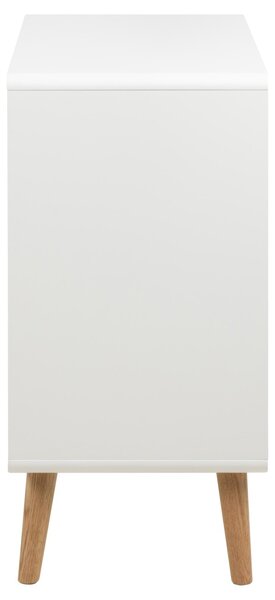 Comoda Lowell, Alb, 80x80x40 cm
