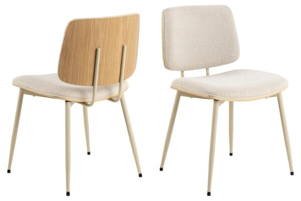 Scaun dining Owen, Bej, 81.5x51.5x52.5 cm