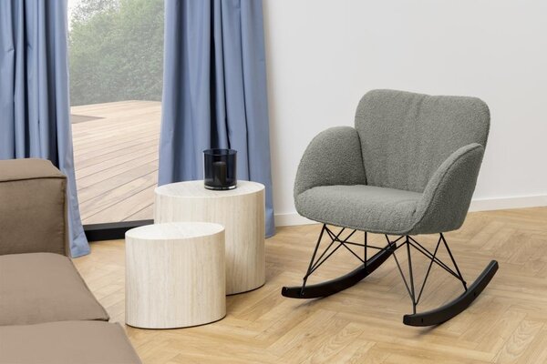 Set 2 piese Masute de cafea Mice, Bej, 40x33x48 cm