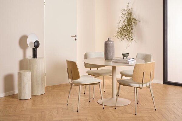 Scaun dining Owen, Bej, 81.5x51.5x52.5 cm