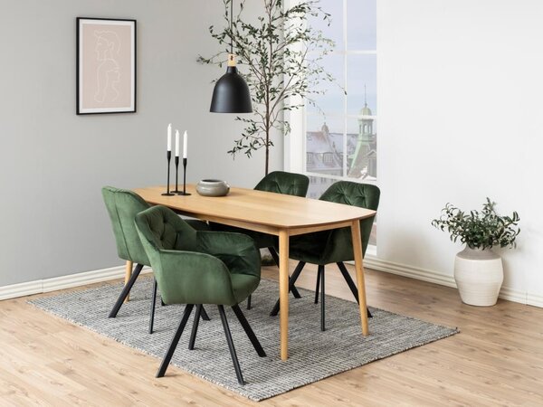 Scaun dining Lola, Verde, 81.5x57.5x61.5 cm