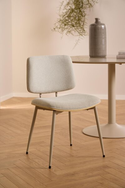 Scaun dining Owen, Bej, 81.5x51.5x52.5 cm