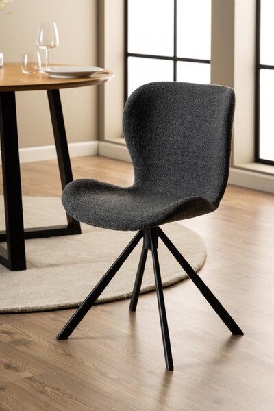 Scaun dining Batilda -A1, Gri, 81x46.5x53 cm