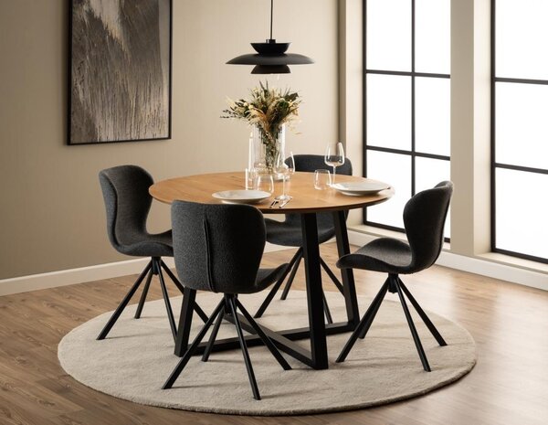 Scaun dining Batilda -A1, Gri, 81x46.5x53 cm
