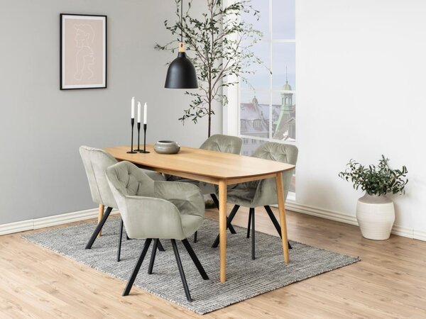 Scaun dining Lola, Maro, 81.5x57.5x61.5 cm