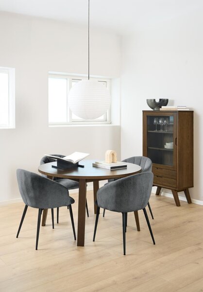 Scaun dining Daniella, Gri, 80x62x57 cm