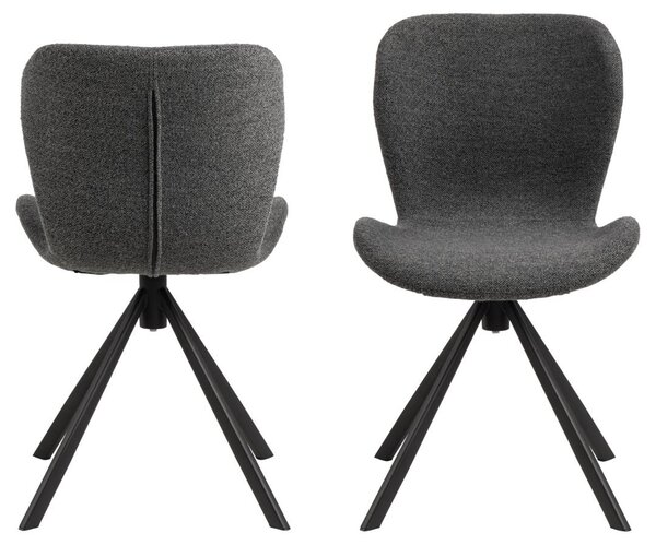 Scaun dining Batilda -A1, Gri, 81x46.5x53 cm