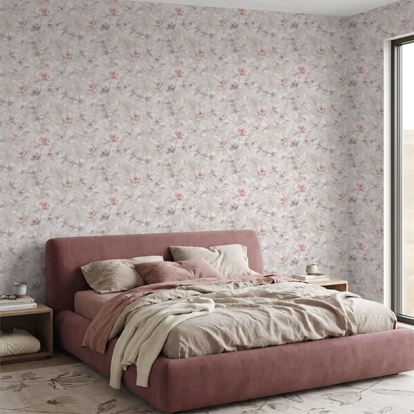 Tapet Model cu flori mari și delicate, Tapet flori, a01133 : Uwalls.ro