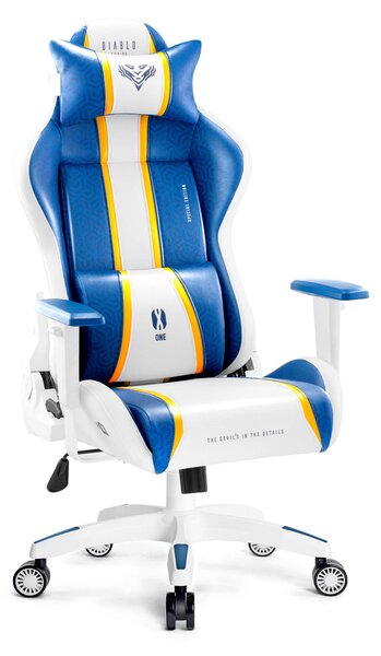 Scaun gaming Diablo X-One 2.0 King Size: Aqua Blue / Albastru Diablochairs