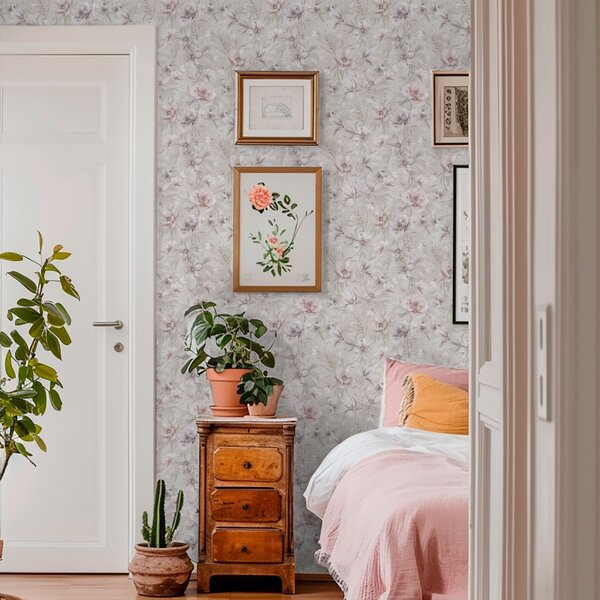 Tapet Model cu flori mari și delicate, Tapet flori, a01133 : Uwalls.ro