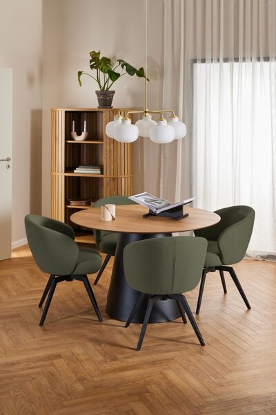 Scaun dining Darlene, Verde, 80x58.5x60 cm