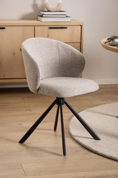 Scaun dining Pippa, Bej, 80x46x58 cm
