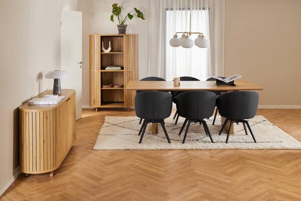 Scaun dining Darlene V2, Gri, 80x58.5x60 cm