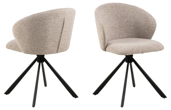 Scaun dining Pippa, Bej, 80x46x58 cm