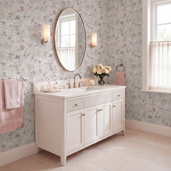 Tapet Model cu flori mari și delicate, Tapet flori, a01133 : Uwalls.ro