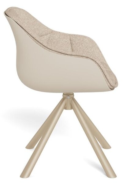 Scaun dining Lenny, Bej, 80x55x57 cm