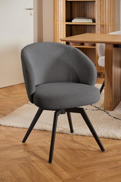 Scaun dining Darlene, Gri, 80x58.5x60 cm