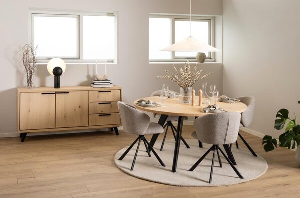 Scaun dining Pippa, Bej, 80x46x58 cm