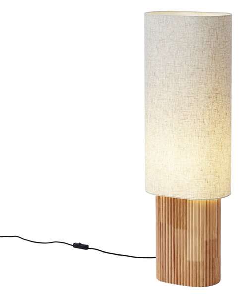 Lampă de podea Japandi din lemn cu abajur din in 90cm - Lamel