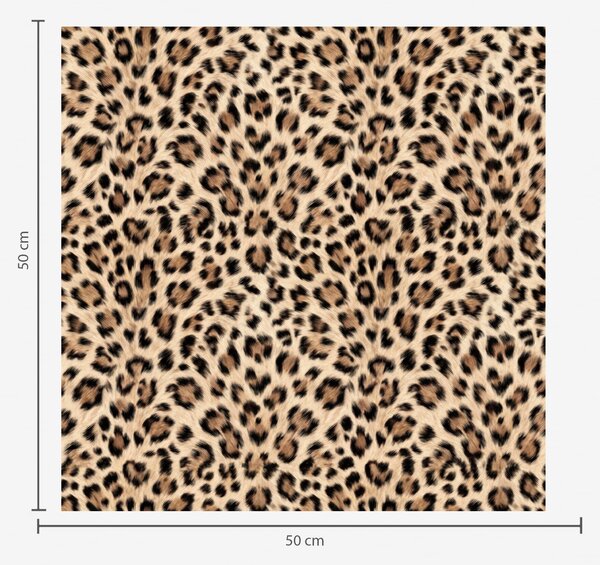 Tapet Model leopard cu pete pe fundal deschis, Tapet unic, a01151 : Uwalls.ro