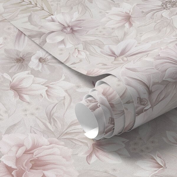 Tapet Model cu flori mari și delicate, Tapet flori, a01133 : Uwalls.ro