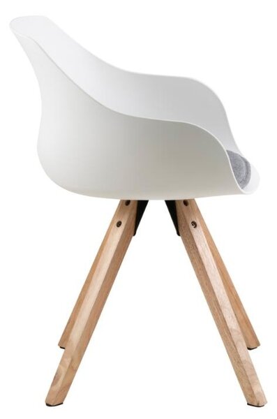 Scaun dining Tina, Gri, 80.5x56.5x53 cm