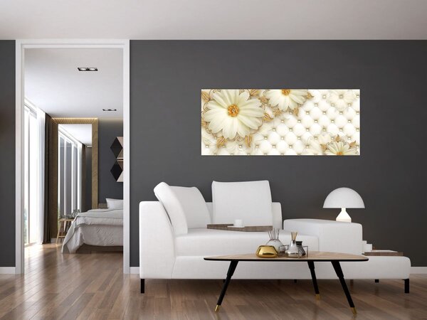 Tablou - Colaj auriu (120x50 cm)