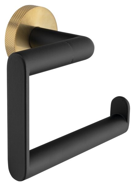 Sapho Sapho, suport pentru hârtie igienică LARISSA, negru/auriu mat, WS017BG