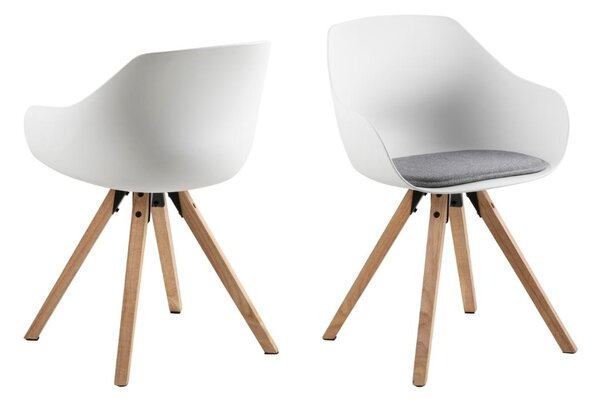 Scaun dining Tina, Gri, 80.5x56.5x53 cm