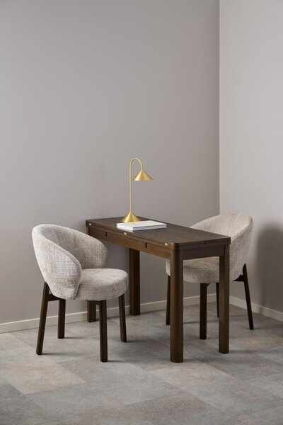 Scaun dining Darlene, Fumuriu mat, 80.5x55.5x60 cm