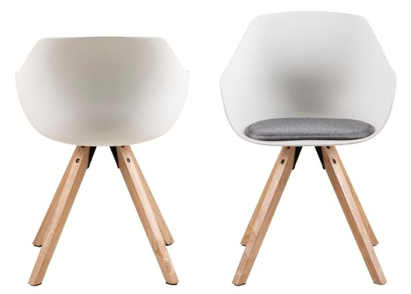 Scaun dining Tina, Gri, 80.5x56.5x53 cm