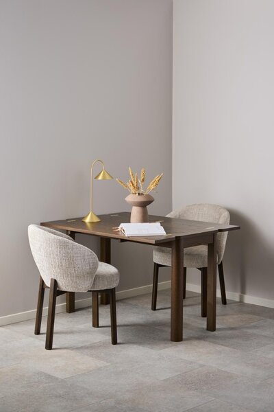 Scaun dining Darlene, Fumuriu mat, 80.5x55.5x60 cm