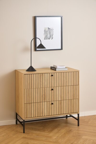 Comoda Albany, Natural, 80.4x80.6x40 cm