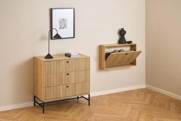 Comoda Albany, Natural, 80.4x80.6x40 cm