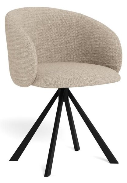 Scaun dining Eleanor, Bej, 79x56x55 cm