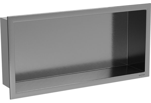 Mexen X-Wall-R, raft încastrat cu flanșă 45 x 20 cm, grafit mat - 19E0452010