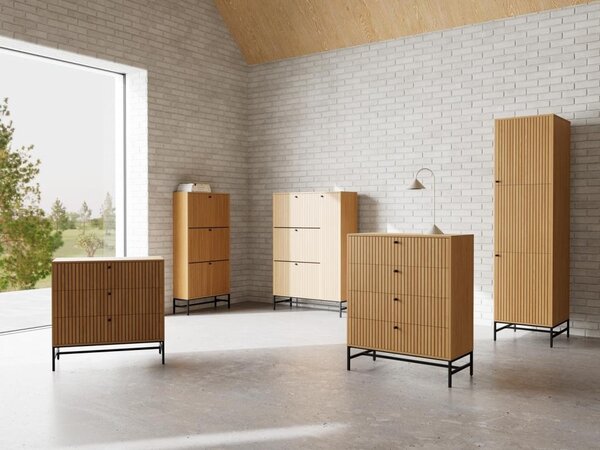 Comoda Albany, Natural, 80.4x80.6x40 cm